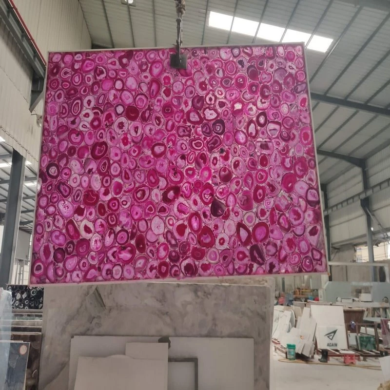 pink agate stone