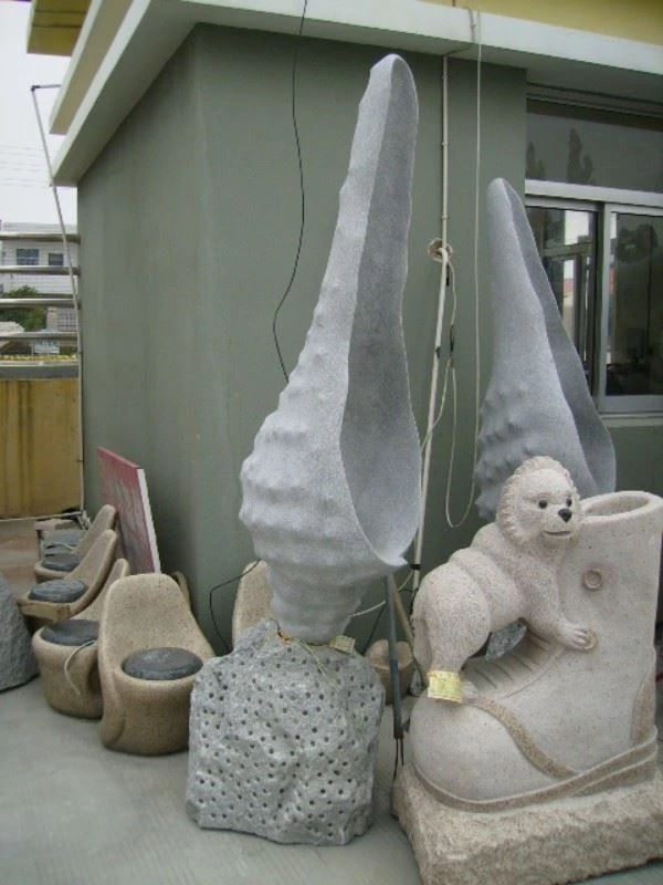 G603 Granite Shell Sculpture