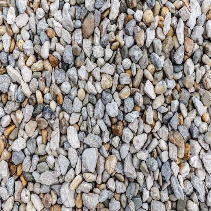 colorful gravel pebble