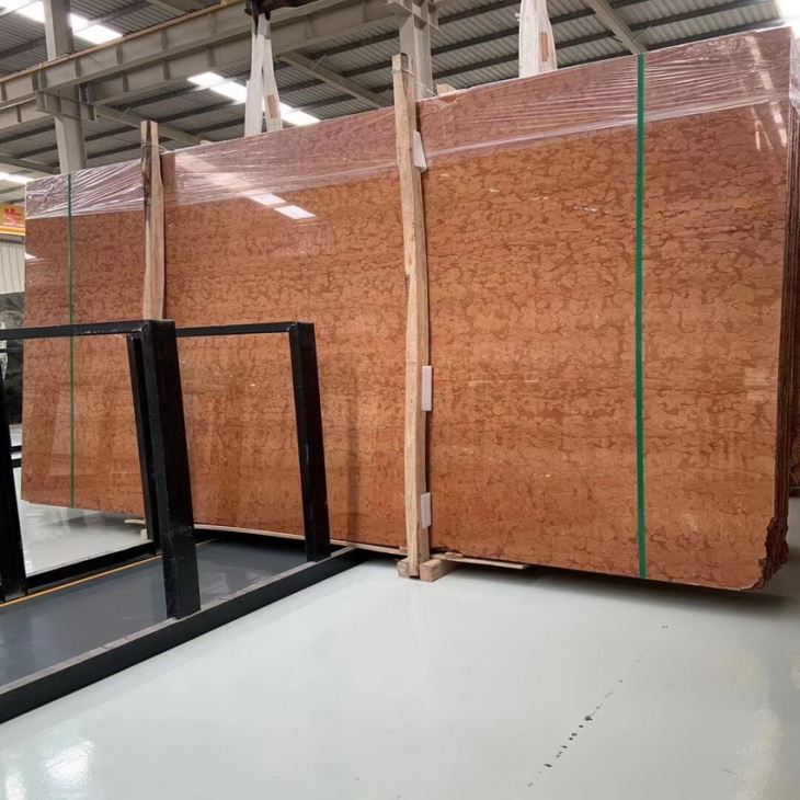 red marble slab