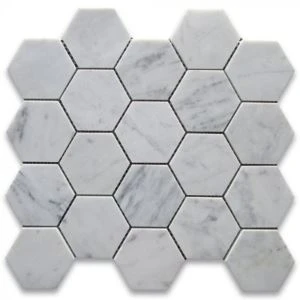 Carrara Beyaz Mermer Mozaik