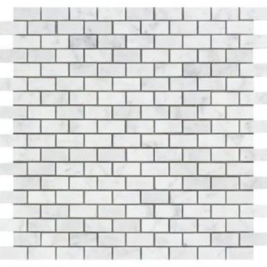 Carrara Beyaz Mozaik Karo