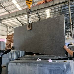 Çin Alevli Shanxi Siyah Granit Döşeme