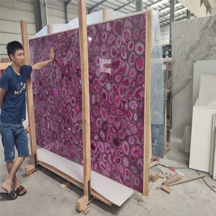 semi precious stone slab